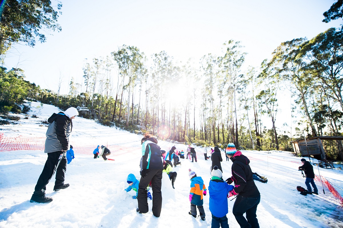 Best winter activities in Canberra, Corin Forest Snow Park.